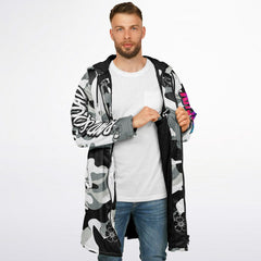 Kitsune White Zipper Cloak - AOP copy Kitsune White Zipper Cloak - AOP copy