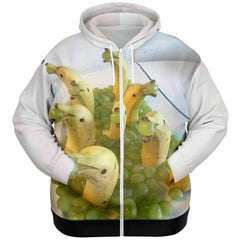 Banana Mohan Fashion Plus-size Ziphoodie - AOP Banana Mohan Fashion Plus-size Ziphoodie - AOP