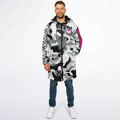 Kitsune White Zipper Cloak - AOP copy Kitsune White Zipper Cloak - AOP copy