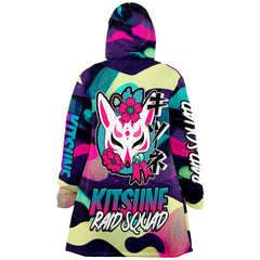 Kitsune Funky Colored Camo Women Cloak Kitsune Funky Colored Camo Women Cloak