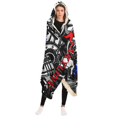 Skyline Car Parts Hooded Blanket Skyline Car Parts Hooded Blanket