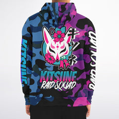 Kitsune Camo Athletic Zip-Up Hoodie Kitsune Camo Athletic Zip-Up Hoodie