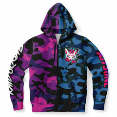 Kitsune Camo Athletic Zip-Up Hoodie Kitsune Camo Athletic Zip-Up Hoodie