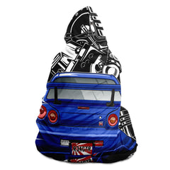 Skyline Car Parts Hooded Blanket Skyline Car Parts Hooded Blanket