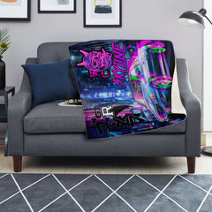 Cyber Skyline Premium Blanket Cyber Skyline Premium Blanket