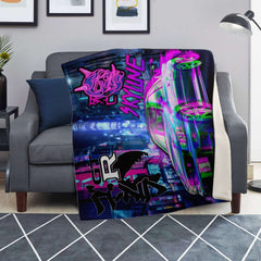 Cyber Skyline Premium Blanket Cyber Skyline Premium Blanket