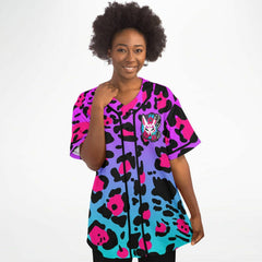 Kitsune Purple Leopard Women Jersey Kitsune Purple Leopard Women Jersey