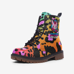 Kitsune Orange Leopard Boots MT Kitsune Orange Leopard Boots MT