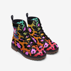 Kitsune Orange Leopard Boots MT Kitsune Orange Leopard Boots MT