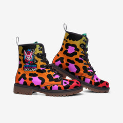 Kitsune Orange Leopard Boots MT Kitsune Orange Leopard Boots MT