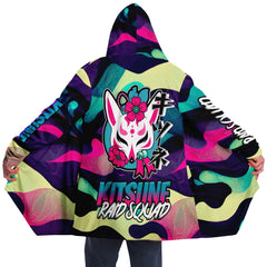 Kitsune Funky Colored Camo Women Cloak Kitsune Funky Colored Camo Women Cloak