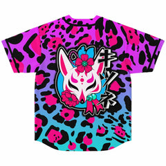 Kitsune Purple Leopard Women Jersey Kitsune Purple Leopard Women Jersey