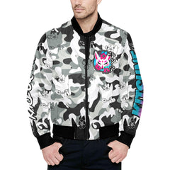 Kitsune White Camo Bomber Jacket Kitsune White Camo Bomber Jacket