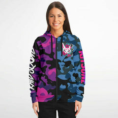 Kitsune Camo Athletic Zip-Up Hoodie Kitsune Camo Athletic Zip-Up Hoodie