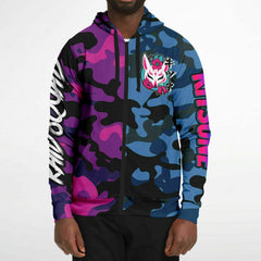 Kitsune Camo Athletic Zip-Up Hoodie Kitsune Camo Athletic Zip-Up Hoodie