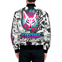 Kitsune White Camo Bomber Jacket Kitsune White Camo Bomber Jacket