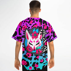 Kitsune Purple Leopard Jersey Kitsune Purple Leopard Jersey