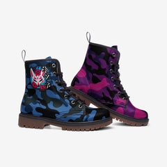 Kitsune Purple Blue Camo Boots Kitsune Purple Blue Camo Boots