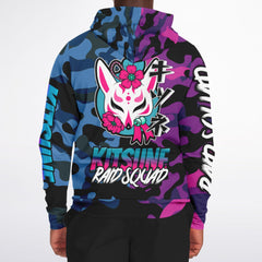 Kitsune Camo Athletic Zip-Up Hoodie Kitsune Camo Athletic Zip-Up Hoodie