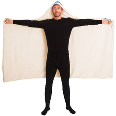 Space Flower Walk Hooded Blanket Space Flower Walk Hooded Blanket