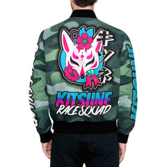 Kitsune Green Camo Bomber Jacket Kitsune Green Camo Bomber Jacket