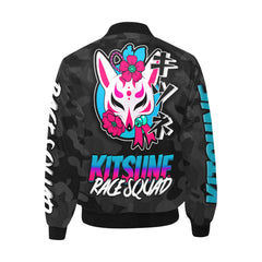 Kitsune Black Camo Bomber Jacket Kitsune Black Camo Bomber Jacket