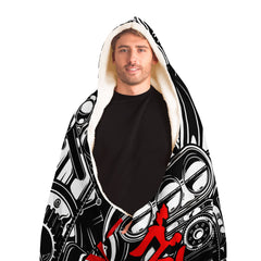 Skyline Car Parts Hooded Blanket Skyline Car Parts Hooded Blanket