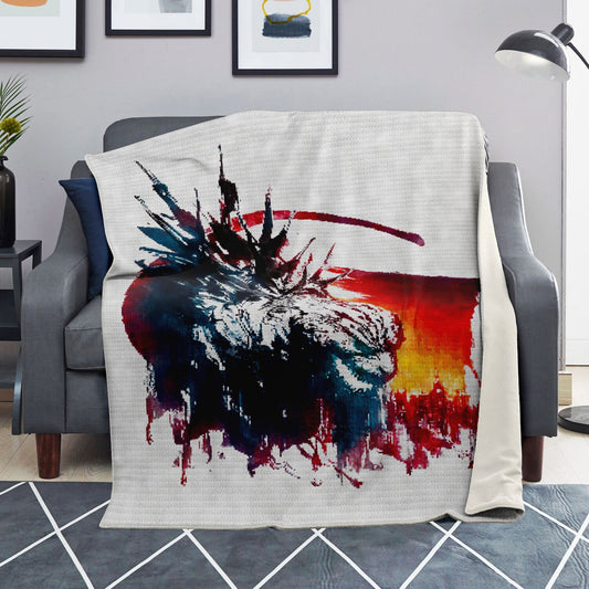 Godzilla 1 Premium Microfleece Blanket Mohan