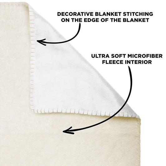Mohan God Test Premium Microfleece Blanket - AOP