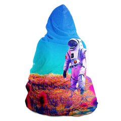 Space Flower Walk Hooded Blanket