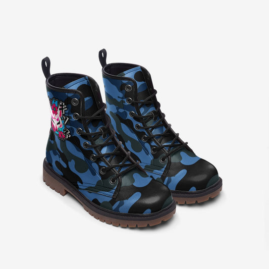 Kitsune Blue Camo Boots